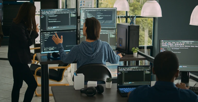 Homie with computers